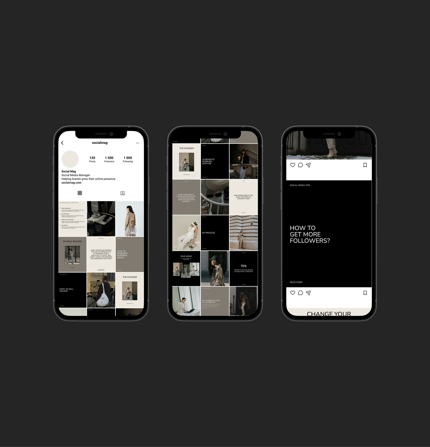 Social Media Manager Instagram Templates