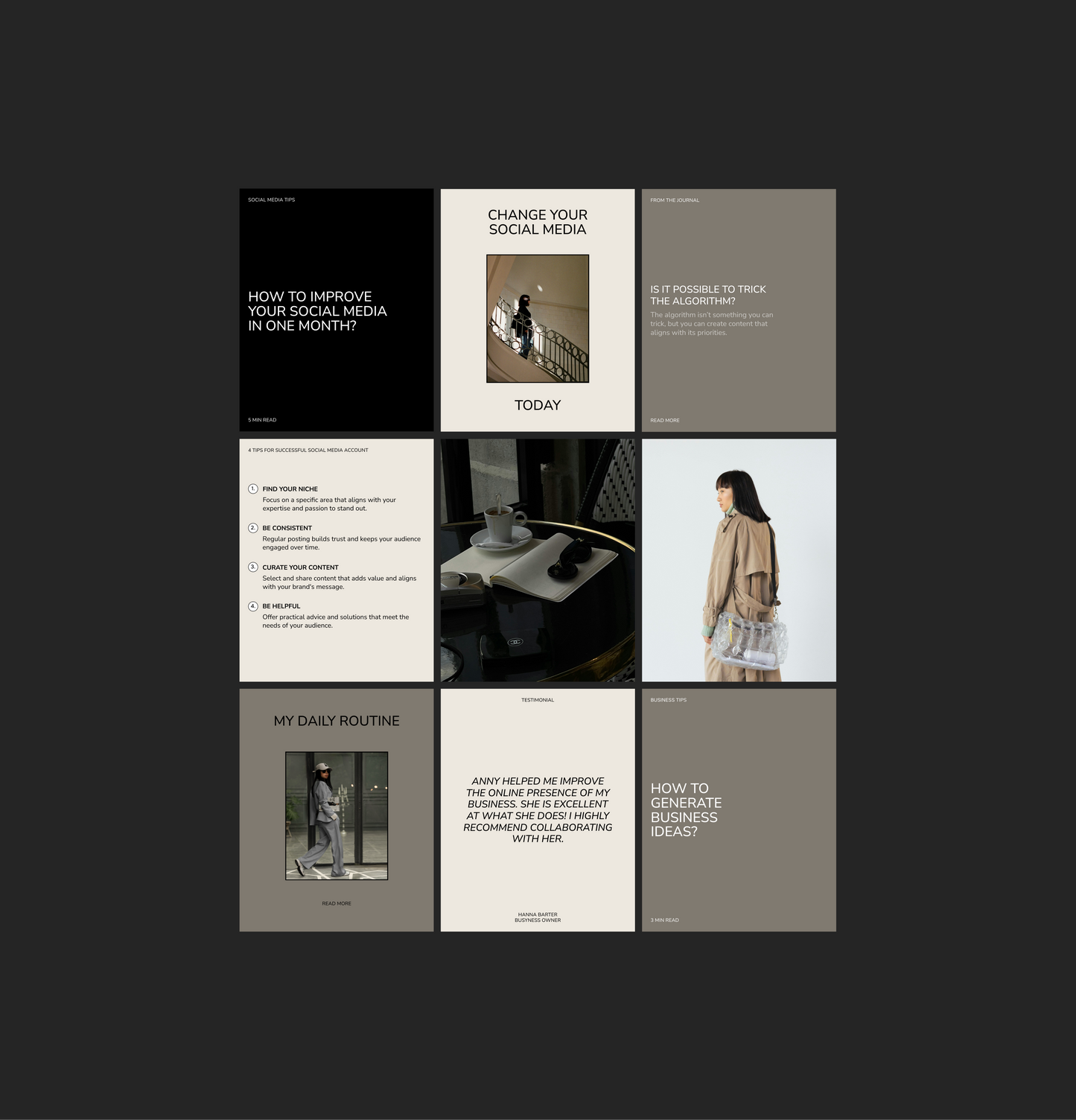 Social Media Manager Instagram Templates